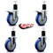 Service Caster 5'' Blue Poly Swivel 1-3/4'' Expanding Stem Caster Set 2 Total Lock Brakes, 4PK SCC-EXTTL20S514-PPUB-BLUE-2-S-2-134 - alternate 4